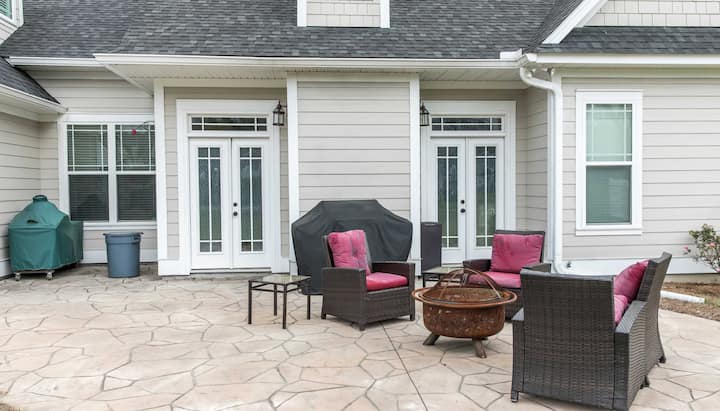 Create a Beautiful Stamped Concrete Patio in Stockton, California area!